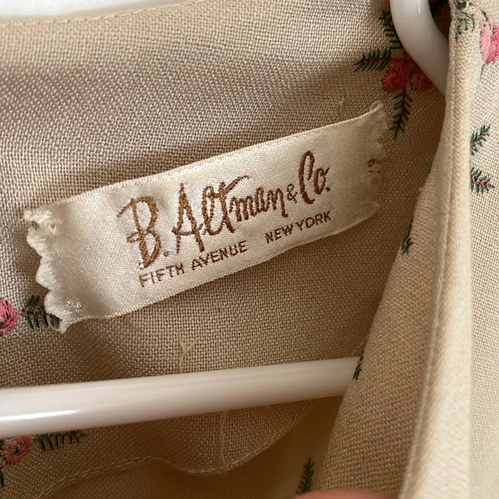 B. Altman & Co Vintage Floral Dress - Picture 4 of 5